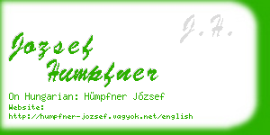 jozsef humpfner business card