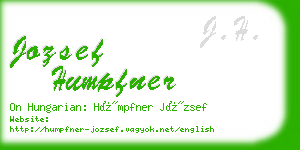 jozsef humpfner business card